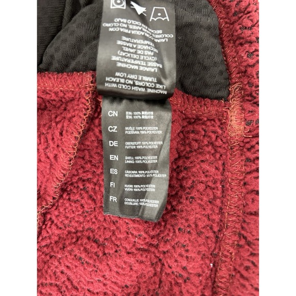 KUHL Alfpaca Kashmira Red Fleece Sherpa 1/2 Zip Hoodie Jacket Sz Medium - Picture 6 of 8